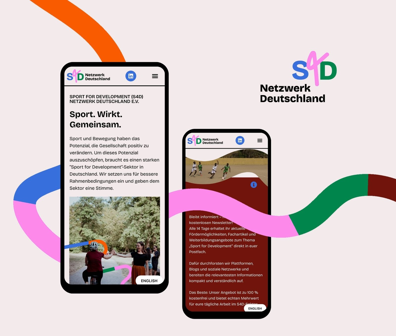 Brand Design & Website für das S4D Netzwerk Deutschland