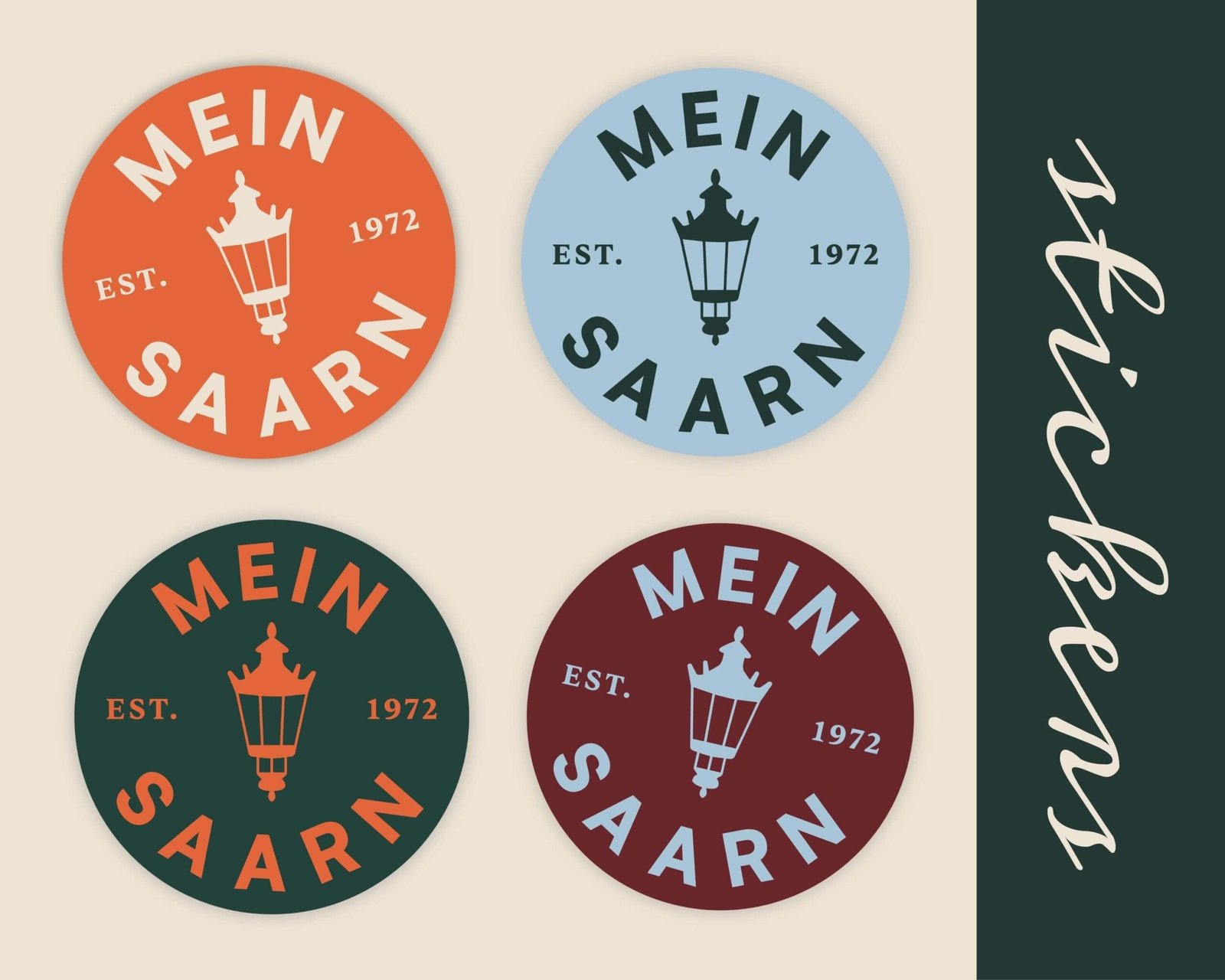Sticker Designs "Mein Saarn"